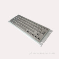 Teclado de metal robusto com track ball